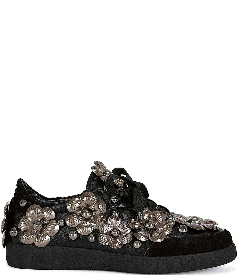 Azalea Wang Olov 3D Flower Ornament Sneakers