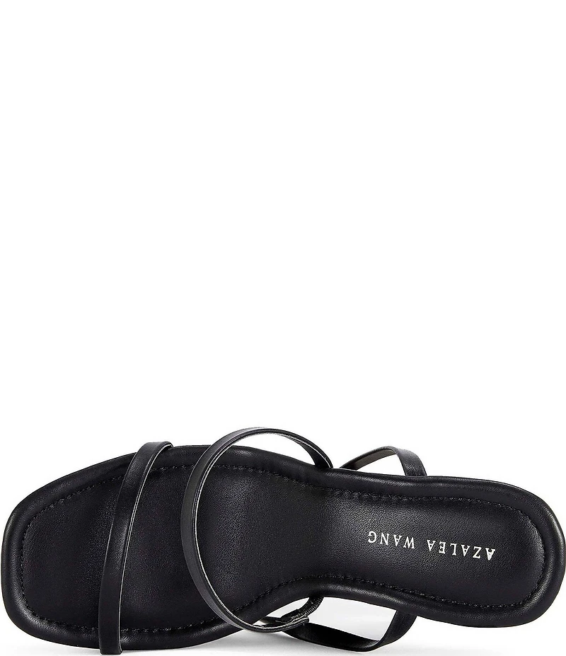 Azalea Wang Onni Ankle Tie Sculpted High Platform Wedge Sandals