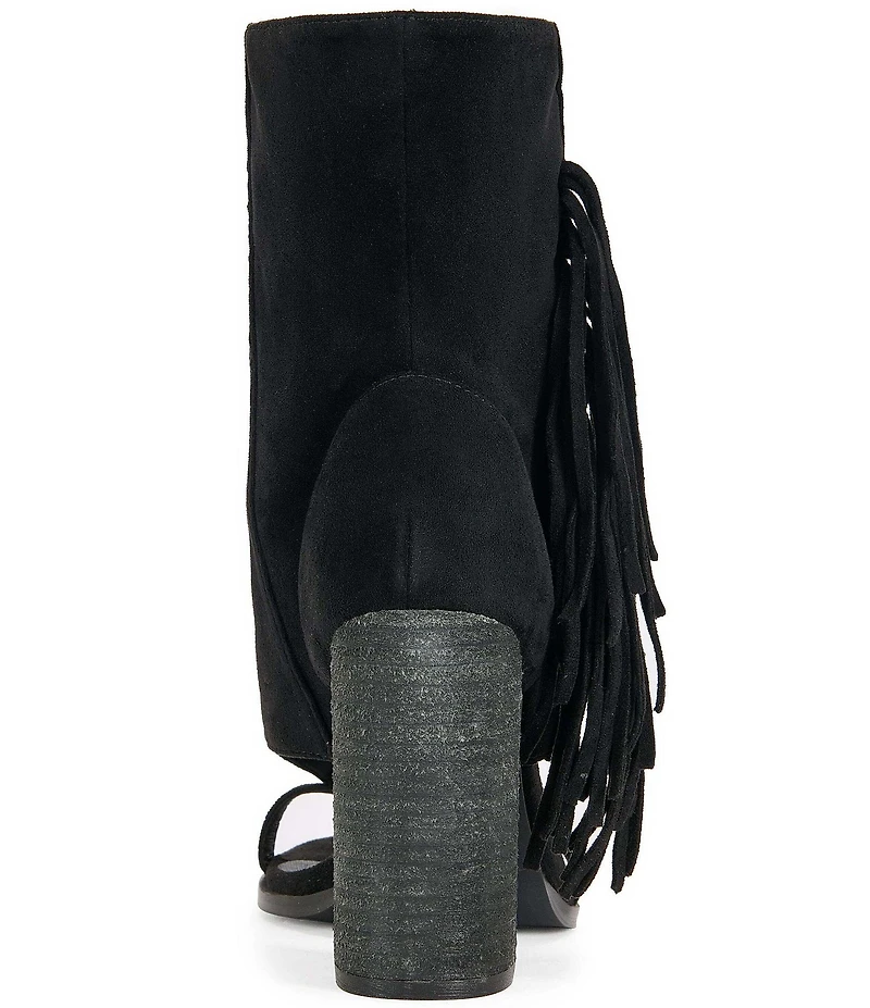Azalea Wang Paco Fringed Sandal Booties
