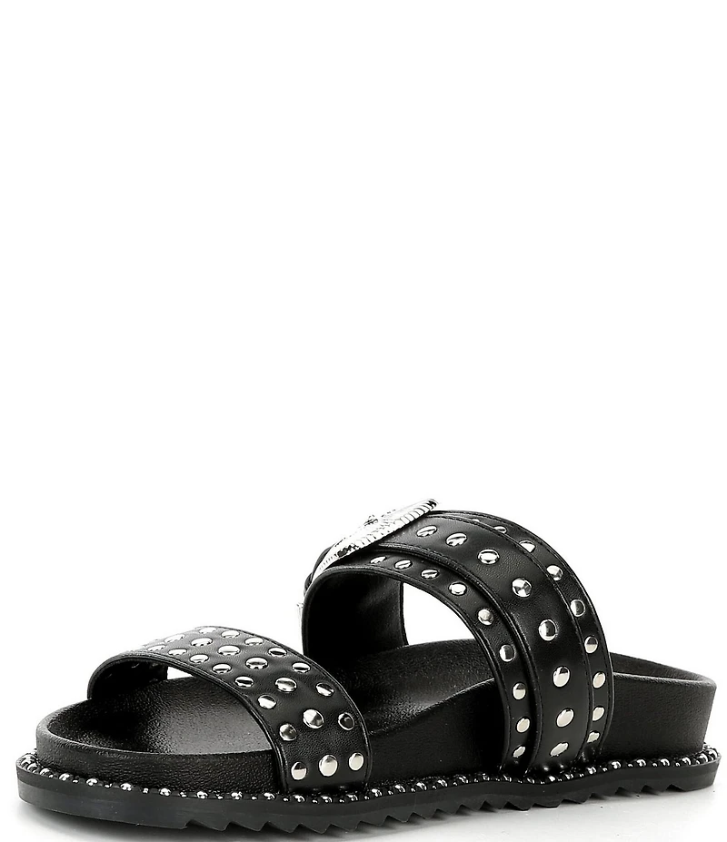Azalea Wang Pallas Studded Slide Sandals