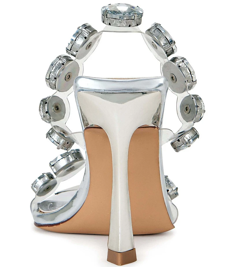 Azalea Wang Paolina Oversized Jewel Ornamented Dress Slide Sandals