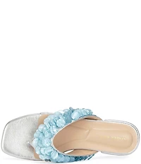 Azalea Wang Pearlia Paillette Thong Flat Sandals