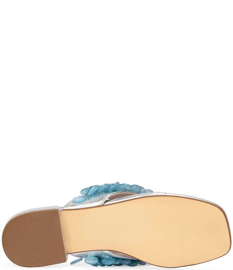 Azalea Wang Pearlia Paillette Thong Flat Sandals