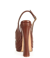 Azalea Wang Peggy Slingback Block Heel Platform Pumps