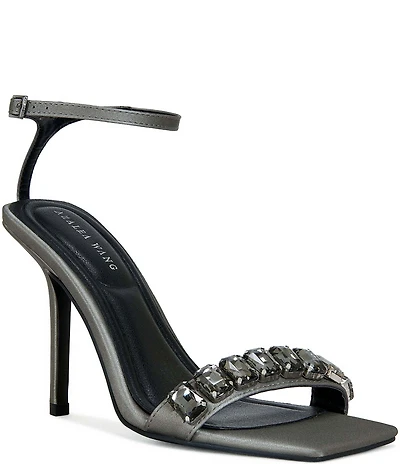 Azalea Wang Periis Ankle Strap Jeweled Dress Sandals
