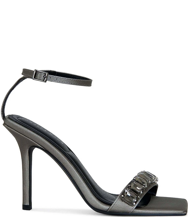 Azalea Wang Periis Ankle Strap Jeweled Dress Sandals