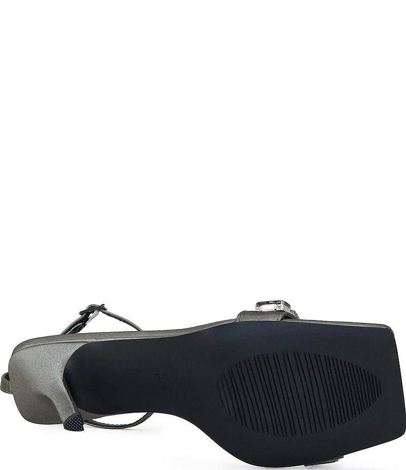 Azalea Wang Periis Ankle Strap Jeweled Dress Sandals