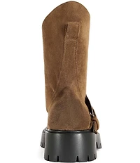 Azalea Wang Phrixus Asymmetrical Shaft Moto Mid Boots