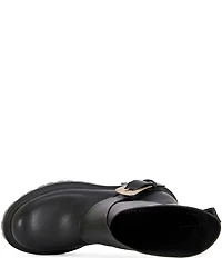 Azalea Wang Phrixus Asymmetrical Shaft Moto Mid Boots