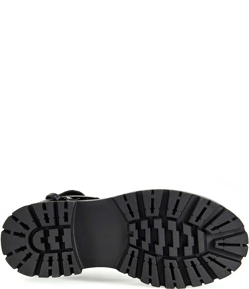 Azalea Wang Phrixus Asymmetrical Shaft Moto Mid Boots