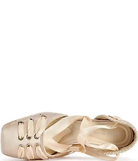 Azalea Wang Pirouette Wrap Around Inverted Wedge Ballet Pumps