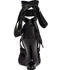 Azalea Wang Pirouette Wrap Around Inverted Wedge Ballet Pumps