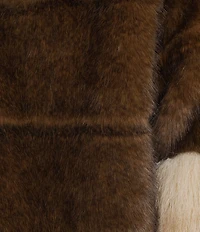 Azalea Wang Plus Size Portia Faux Fur Collared Filled Jacket