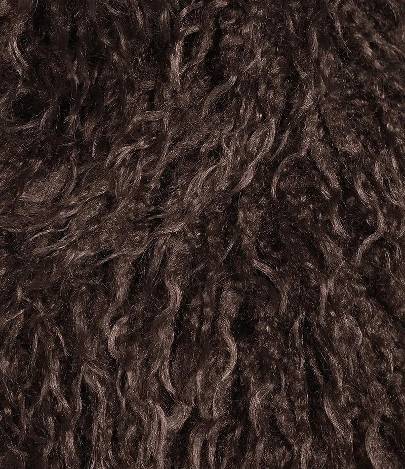 Azalea Wang Plus Size Ruperta Faux Sherpa Shawl Collared Oversize Single Breasted Jacket