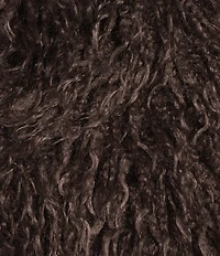 Azalea Wang Plus Size Ruperta Faux Sherpa Shawl Collared Oversize Single Breasted Jacket