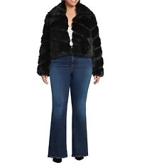 Azalea Wang Plus Size Tumi Faux Fur Collared Filled Jacket