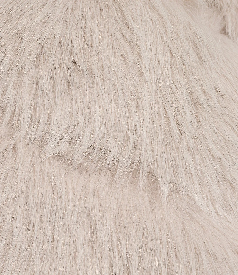 Azalea Wang Plus Size Tumi Faux Fur Collared Filled Jacket