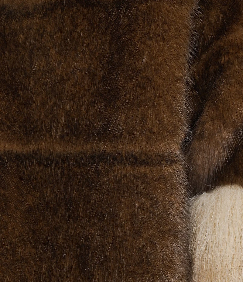 Azalea Wang Portia Faux Fur Collared Filled Jacket