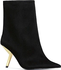 Azalea Wang Quinney Embossed Ankle Booties