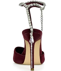 Azalea Wang Rabindra Rhinestone Ankle Bracelet Dress Pumps