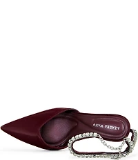 Azalea Wang Rabindra Rhinestone Ankle Bracelet Dress Pumps