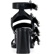 Azalea Wang Raeanne Turquoise Buckle Gladiator Sandals