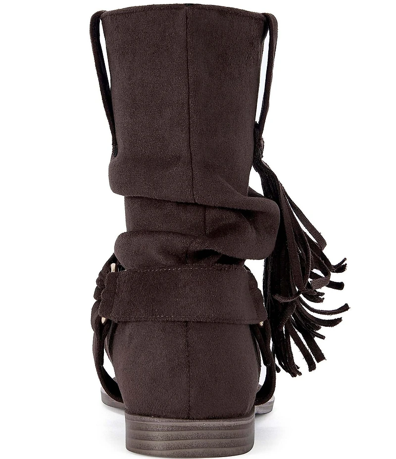 Azalea Wang Rainer Fringed Slouch Thong Sandals