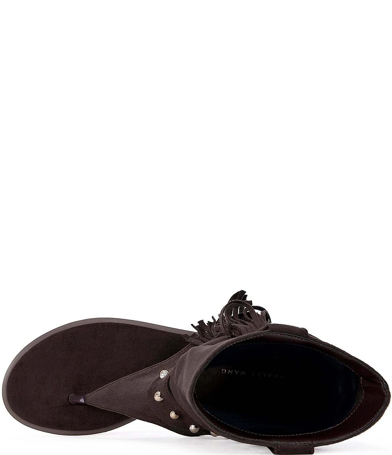 Azalea Wang Rainer Fringed Slouch Thong Sandals