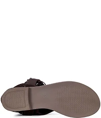 Azalea Wang Rainer Fringed Slouch Thong Sandals