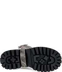 Azalea Wang Rampage Distressed Open Back Moto Boots