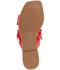 Azalea Wang Ramsyn Jewel Studded Embellished Slide Sandals