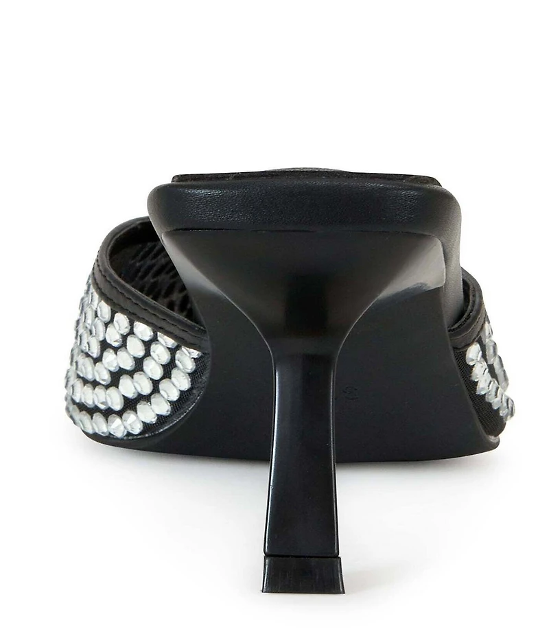 Azalea Wang Reanna Rhinestone Studded Dress Mules