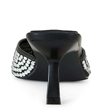 Azalea Wang Reanna Rhinestone Studded Dress Mules