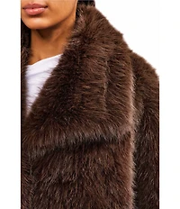 Azalea Wang Reginia Oversize Shawl Collar Snap Front Jacket