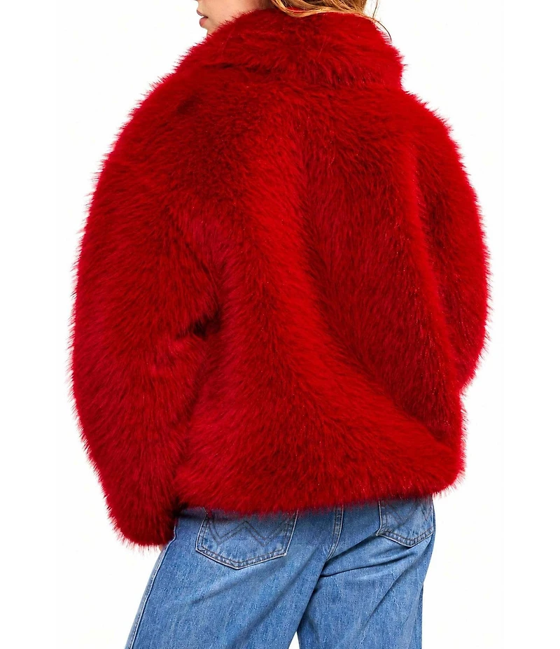 Azalea Wang Reginia Oversize Shawl Collar Snap Front Jacket
