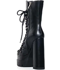 Azalea Wang Roddie Lace Up Platform Combat Booties