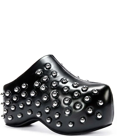 Azalea Wang Romesco Studded Platform Clogs