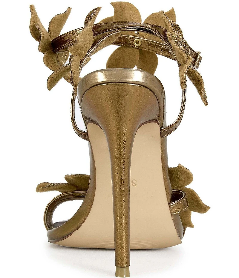 Azalea Wang Romi Rhinestone Flower Dress Sandals