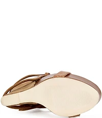 Azalea Wang Rothko Snake Print Straps Sandal Booties