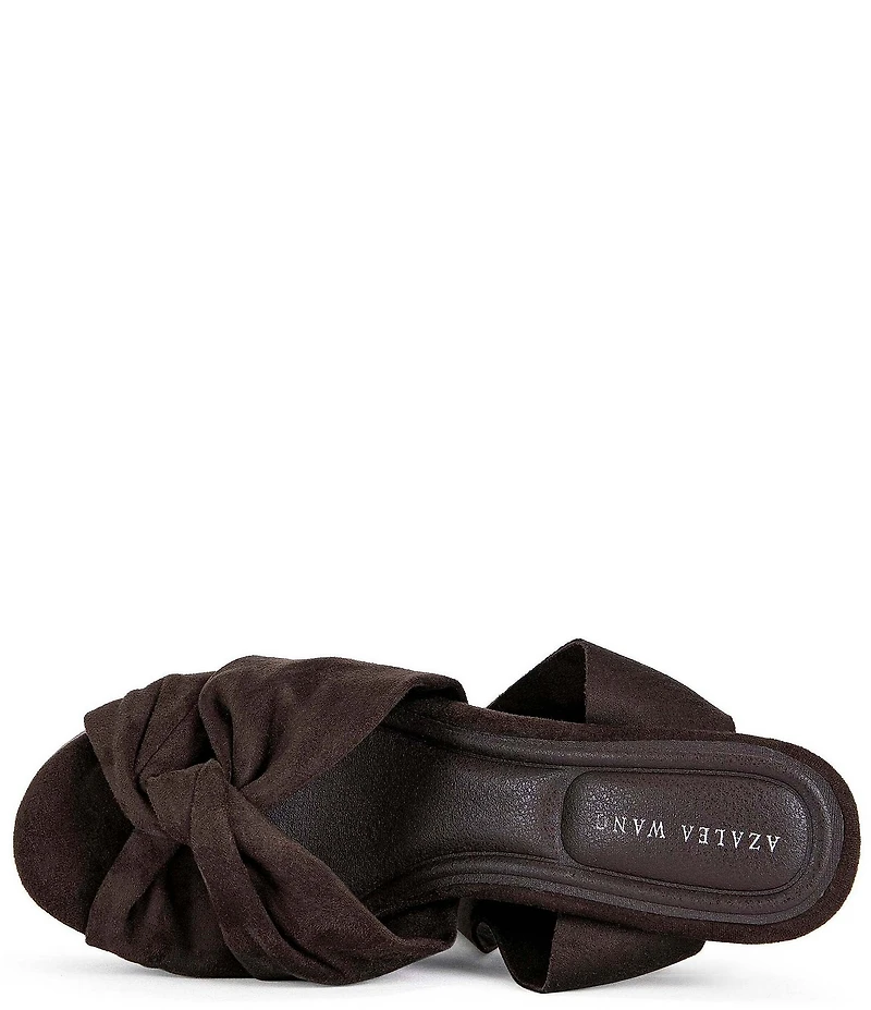 Azalea Wang Saki Ankle Tie Platform Block Heel Sandals