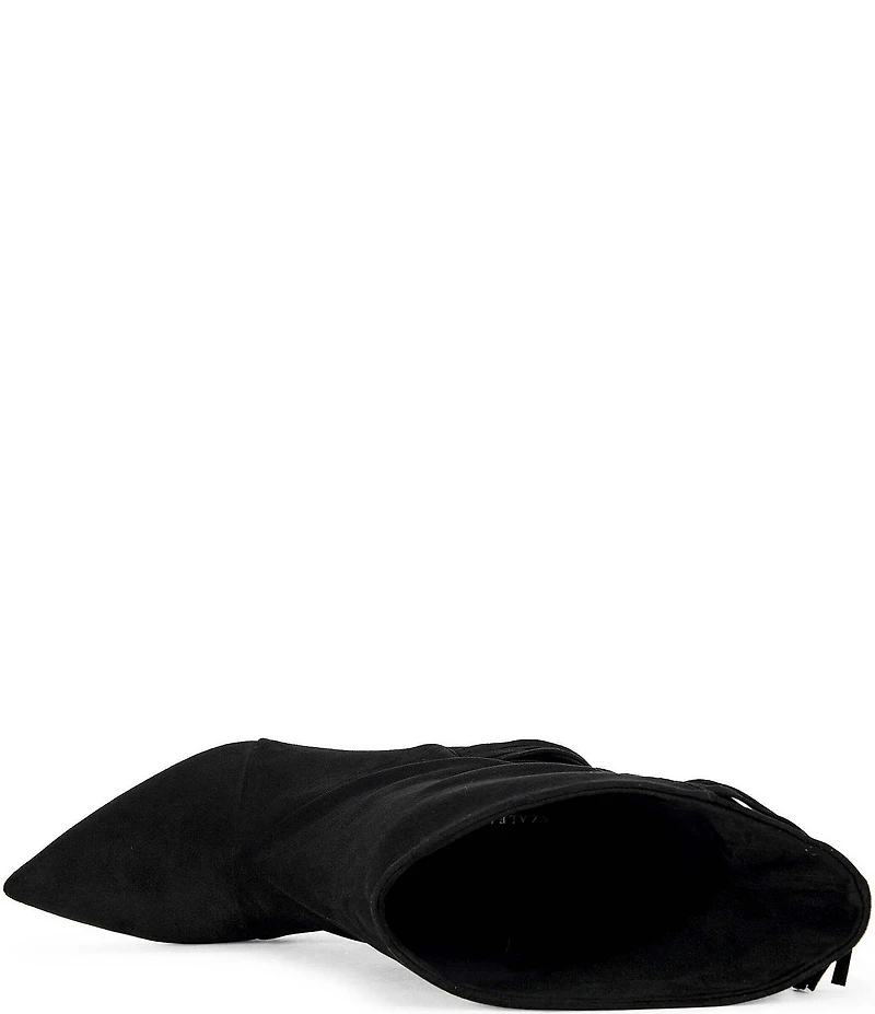 Azalea Wang Sariah Fringed Pointed Toe Kitten Heel Boots