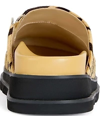 Azalea Wang Sarinda Tiger Print Calf Hair Platform Mules