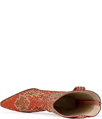 Azalea Wang Scott Rhinestone Embellished Western Booties