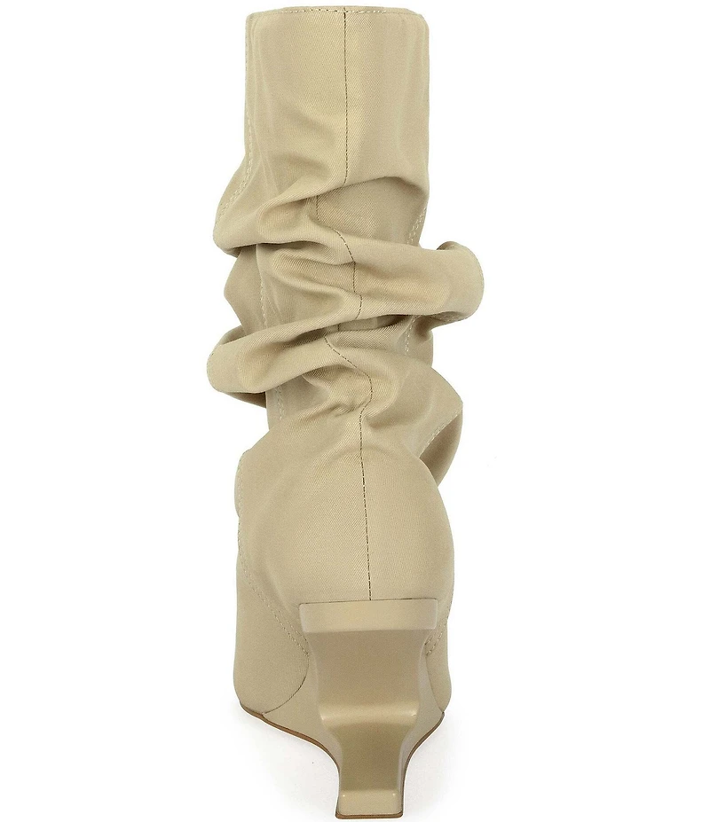 Azalea Wang Serona Slouch Shaft Pointed Toe Cantilever Wedge Boots