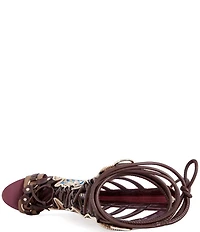 Azalea Wang Shai Lace Up Front Tall Shaft Gladiator Sandals