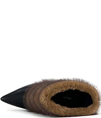 Azalea Wang Simon Faux Fur Foldover Booties