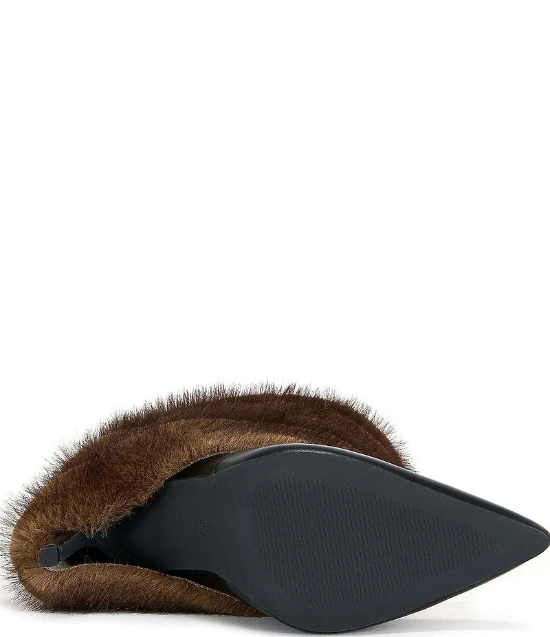 Azalea Wang Simon Faux Fur Foldover Booties