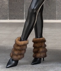 Azalea Wang Simon Faux Fur Foldover Booties
