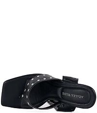 Azalea Wang Sodalite Studded Wraparound Square Toe Thong Sandals