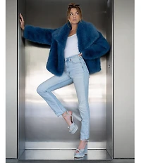 Azalea Wang SomethingBlue Pearl and Rhinestone Ornamented Platform Dress Sandals